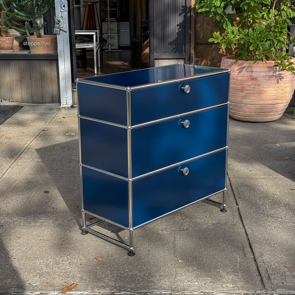 USM Haller ハラ－ D500 メタルボックス 色：ブルー（１） Y dresser by USM Haller Modular Furniture – Steppe