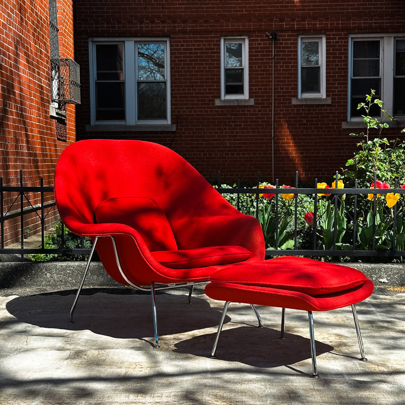 Womb chair and ottoman by Eero Saarinen for Knoll – Steppe